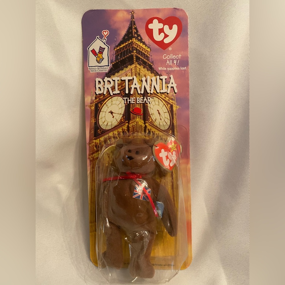 1999 Vintage Britannia the Bear Ty McDonald's Beanie Baby - Collectable